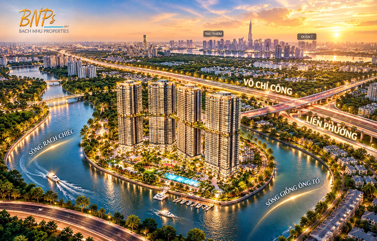 Phối cảnh căn hộ ven sông Imperia Sensa Park đường Võ Chí Công Liên Phường
