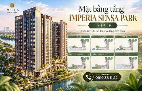 Mặt Bằng Tầng Imperia Sensa Park Tòa B – Phân Tích Chi Tiết Sensa B